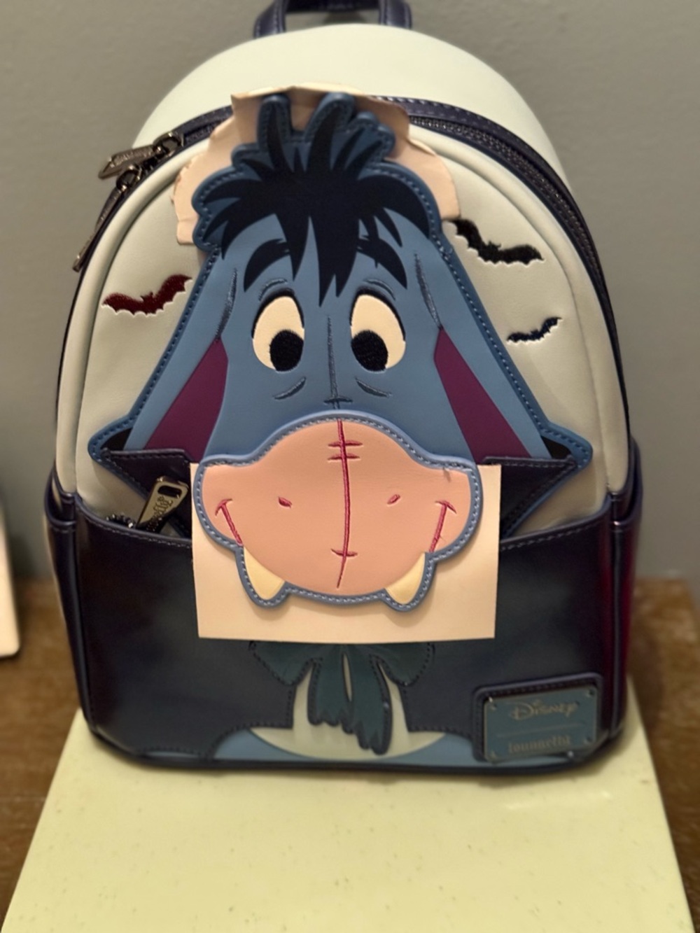 Loungefly Disney Eeyore Mini Backpack - Blue, Pink & Navy